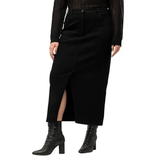 Ulla Popken Jeansrock Damen Schwarz 50