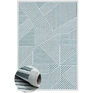 My-Rug Outdoorteppich, Petrol, Textil, Rechteckig, 200x300 cm, UV-beständig, pflegeleicht, wasserabweisend, für Fußbodenheizung geeignet, leicht zusammenrollbar, schmutzabweisend, Teppiche & Böden, Teppiche, Outdoorteppiche