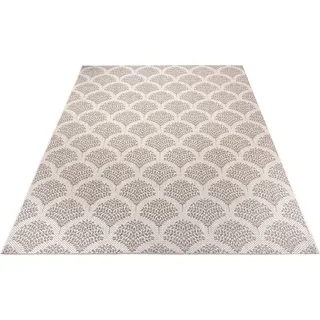Teppich HOME AFFAIRE "Maren" Teppiche Gr. B/L: 160 cm x 230 cm, 3 mm, 1 St., beige (creme, hellbraun) Esszimmerteppiche In- und Outdoor-Teppich, Strapazierfähig pflegeleicht, Flachgewebe