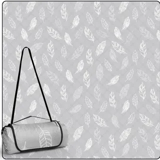 Picknickdecke , Waschbar, Strandmatte, Campingdecke, Sandfrei, XXL, Grau