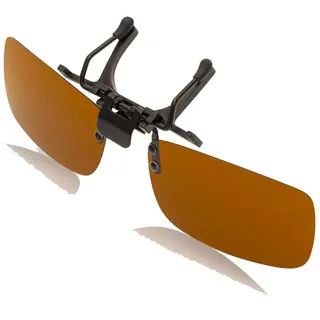 BEZLIT Clip On Sonnenbrille in Braun | Gr.: onesize