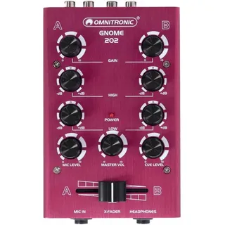 Omnitronic GNOME-202 Mini-Mixer Rot