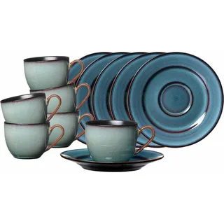 Ritzenhoff & Breker Bali Espressotassen mit Untertassen 90 ml 6er Set