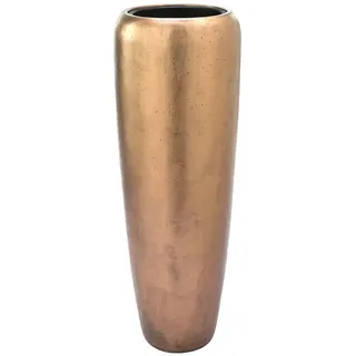 Flingora Bodenvase Cleo, mit Einsatz - Fiberglas - Indoor - Bronze - Höhe 97 cm braun Ø 34 cm x 97 cm