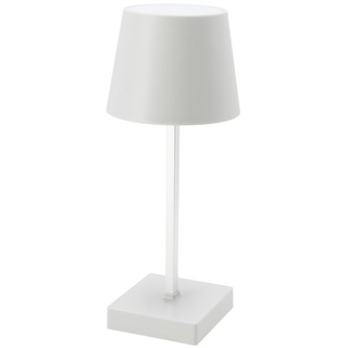 LED Tischleuchte warm weiß - weiß / Batterie betrieben - Touch Leuchte Nachttischlampe Schreibtischlampe Deko Lampe