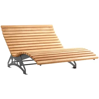 SOTECH Gartenliege Lounger 1500 Edelstahl schwarz gepulvert