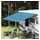 Wasserfester Tarp mit Dach