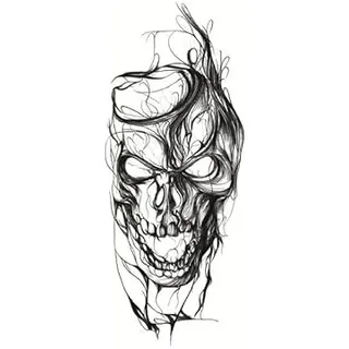 2 PCS Juice Herbal Tattoo Aufkleber Totenkopf Blume Unterarm Semipermanent Entwickeln Langsam Farbe Ohne Reflexion Und Können Nicht Abgewaschen Werden