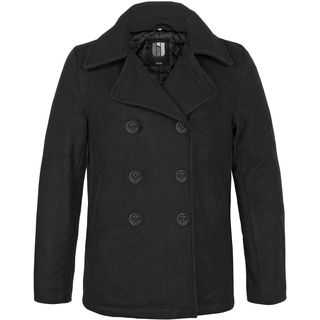 bw-online-shop Navy Pea Coat Mantel schwarz, Größe L