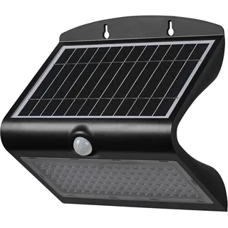 LEDVANCE ENDURA BUTTERFLY Solar-Flutlicht, schwarz, 8W, 850lm, Bewegungs- & Lichtsensor, Outdoor-Leuchte, Batterie aufladbar, umweltfreundlich, lan... - Schwarz