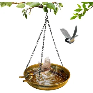 Vogeltränke Hängend, Vogeltränke Winterfest Metall, Vogelbad Garten, Wassertränk