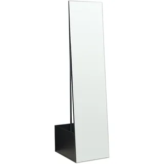 [en.casa] Garderobenspiegel Saden 165 x 40 x 51 cm Schwarz