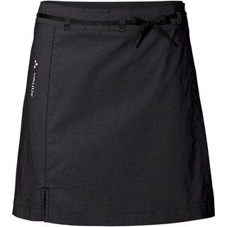 VAUDE Womens Tremalzo Skirt III - Rock für den Radsport für Damen - inkl. Innenhose - atmungsaktiver Fahrradrock, Black Uni, 38