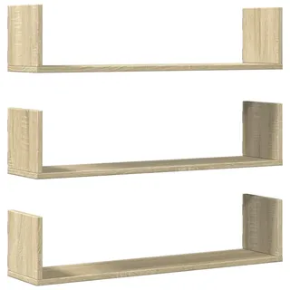 vidaXL Wandregal 80 x 18 x 18 cm Braun