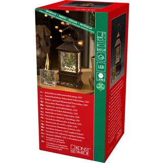 Konstsmide LED Schneelaterne Weihnachtsmarkt 1 LED Warmweiß