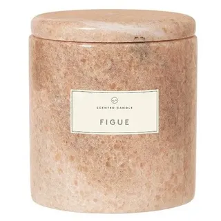 blomus Duftkerze FRABLE Marmor Duftkerze Figue indian tan 7 cm braun