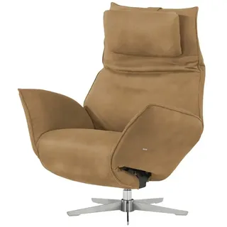 KOINOR Sessel Safira Leder 92 x 113 x 90 cm Braun mit elektrischer Relaxfunktion