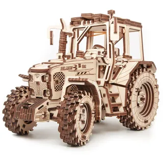 EWA Eco-Wood-Art Traktor Holz Modellbausatz – DIY 3D Puzzle Erwachsene & Jugendliche ab 14 Jahren – Holz Puzzle Erwachsene & Jugendliche ohne Kleber – Traktor Modell Belarus-82 Holzbausatz, EWA Eco-Wood-Art, 269 Tiele