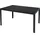 INDA-EXCLUSIV Gartentisch 160 x 90 x 74 cm Anthrazit/Schwarz