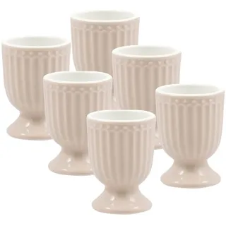 Greengate Geschirr-Set Alice Eierbecher creamy fudge 6,5cm Set6, Steinzeug beige
