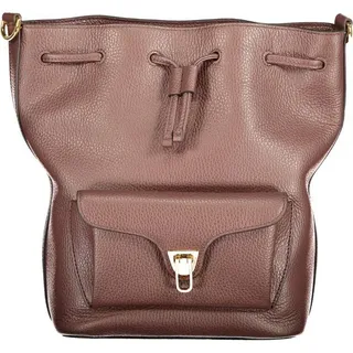 COCCINELLE Umhängetasche, Stylische braune Damen Bucket Bag mit verstellbarem Schultergurt