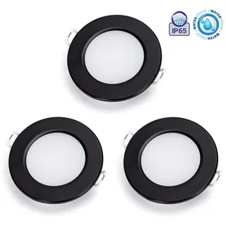 Aigostar LED Einbauspot 3er Set 4,8 W 68 mm IP65 520 Lumen Warmweiß