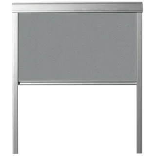 Verdunkelungsrollo DUA  (Grau, 55 x 98 cm, Passend für: Dachfenster 55 x 98 cm von Solid Elements, VELUX®, FAKRO®)