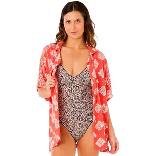 Rip Curl Ventura Viscose Kurzarmhemd Rot XS