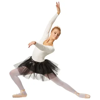 tectake Tutu aus 3-lagigen Tüll, schwarz | Gr.: S/M