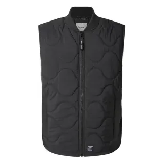 Pepe Jeans für Herren. PM403069 Manu Weste schwarz (M), Lässig, Polyester