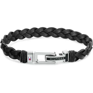 Tommy Hilfiger Casual Armband Leder/Edelstahl schwarz 2790307 Größe One Size