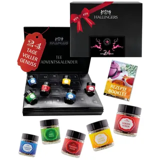 Tee Adventskalender-Set 24 lose Tees "Pinke Elche" Hallingers DE