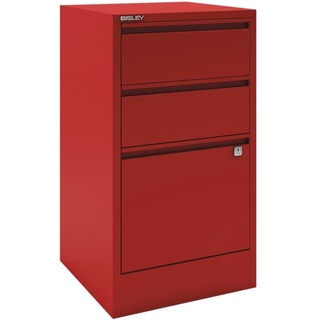 Beistellschrank »Home Filer« A4, einbahnig, 3 Schübe rot, Bisley Home, 41.3x67.2x40 cm