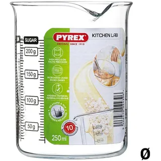 Pyrex Messkrug Glas, Messbecher, Transparent
