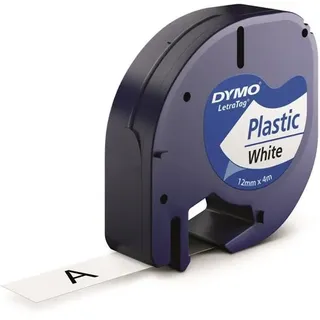 Dymo 91221 schwarz auf weiß 1,2cm x 4m