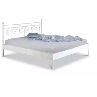 BED BOX Metallbett, Weiß, Metall, 100x200 cm, Schlafzimmer, Betten, Metallbetten
