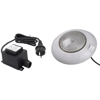 Pool-Lampe INFINITE SPA "LED-Spot 350 Plus" Lampen Gr. Ø 27,5 cm Höhe: 7,5 cm, weiß Poolbeleuchtung Unterwasserspot LED mit Außen-Sicherheitstrafo