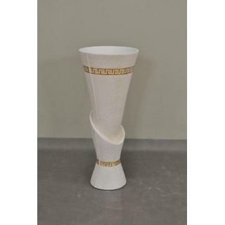 JVmoebel Skulptur Vase Design Medusa Antik Stil Blumen Vase Pokal Dekoration 0890 Sofort (Vase) weiß