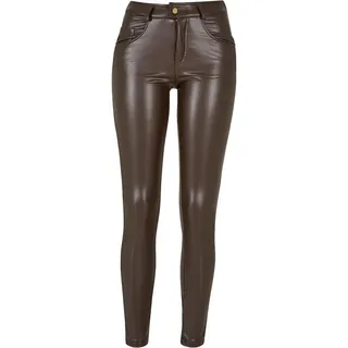 URBAN CLASSICS Synthetic Leather Hosen Brown 28