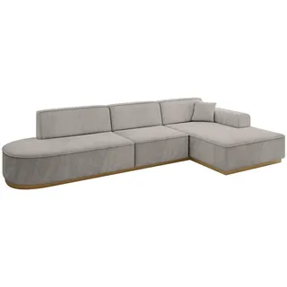 altdecor Ecksofa Ottomane Rechts IREA-L2-v2 - 328x171x83 cm Hellbraun