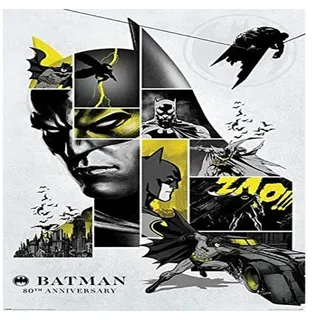 Batman 80's Anniversary Unisex Poster Multicolor Papier 61 x 91,5 cm DC Comics, Film
