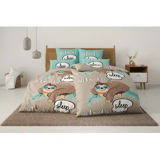 OTTO home Physalis Linon Grau 155 x 220 cm + 2 x 40 x 80 cm