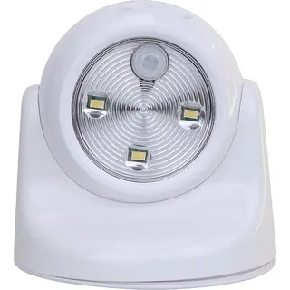 Wand-/Deckenspot LED Bewegungsmelder, Batterie, weiß, IP44 REV