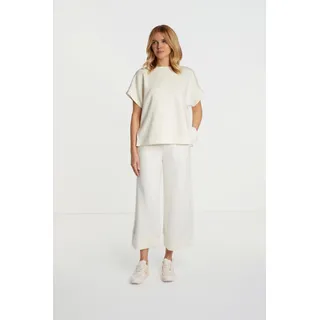 Culotte RICH & ROYAL Gr. M, N-Gr, weiß (pearl white) Damen Hosen Culottes Hosenröcke aus fester, gepeachter Qualität