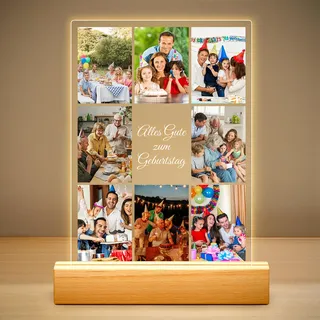 Personalisierte Bilderrahmen mit Foto, Personalisierter Fotorahmen mit Bild | Personalisierte Geschenke für Männer, Personalisiertes Geburtstagsgeschenk für Papa Baby Kinder Familie