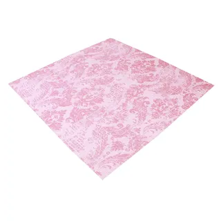 Betz Mitteldecke Tischdecke Vintage, Quadratisch, 100% Polyester, Größe 85x85cm Farbe rot