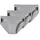Rioslip grau 4 3er Pack