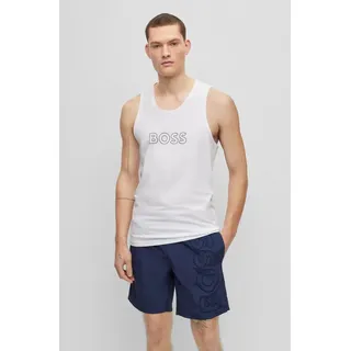 BOSS T-Shirt Beach Tank Top mit UV Schutz (SPF 50) weiß L (50)