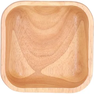 Handgefertigte Salatschüssel Aus Hevea-holz, Modernes Und Schlichtes Design Für Empfänge Und Familienessen, 15 Cm