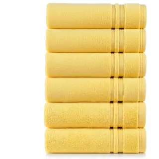 Egeria Manhattan Gold Gästehandtücher 30x50 cm, Weiches & Absorbierendes Handtücher für Bad, Gäste-WC und Gästezimmer, Kompakte Größe, Maschinenwaschbar, Ideal für den täglichen Gebrauch, Clivia